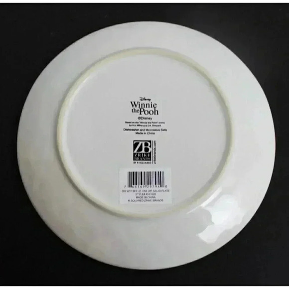 New WINNIE THE POOH & FRIENDS Character (Tigger PIGLET Eeyore) Salad Plate RARE - Picture 3 of 3